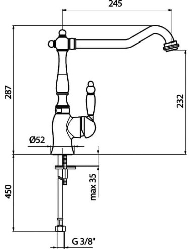 Webert virtuves jaucējkrāns Valentino VA920302...