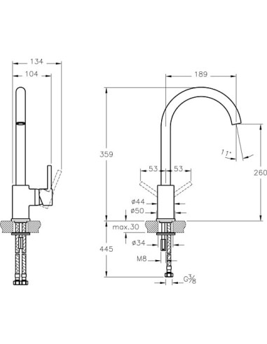 VitrA virtuves jaucējkrāns Minimax S A42091EXP - 3