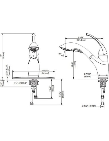 Kraus virtuves jaucējkrāns KPF-2210ORB