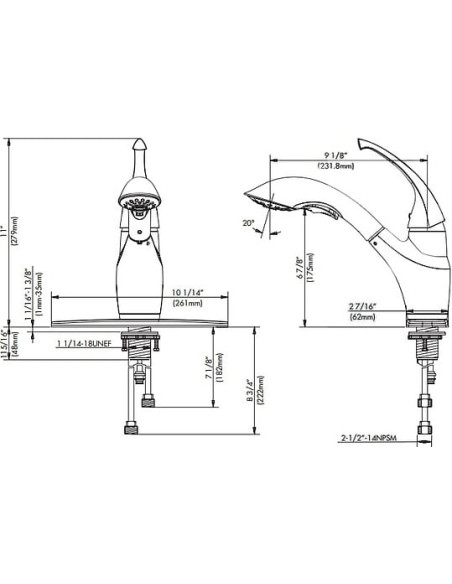 Kraus virtuves jaucējkrāns KPF-2210ORB