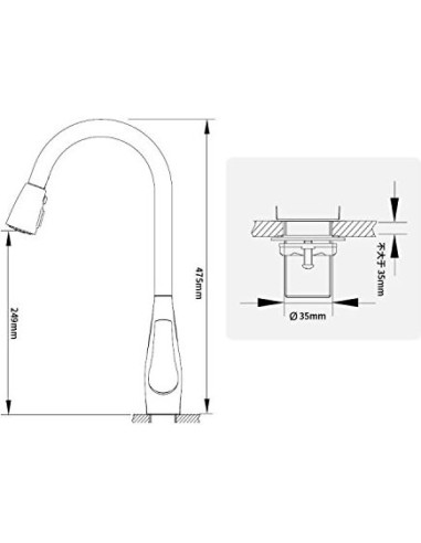 Kraus virtuves jaucējkrāns KPF-1621SS