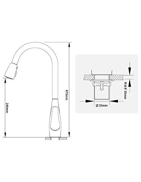 Kraus virtuves jaucējkrāns KPF-1621SS