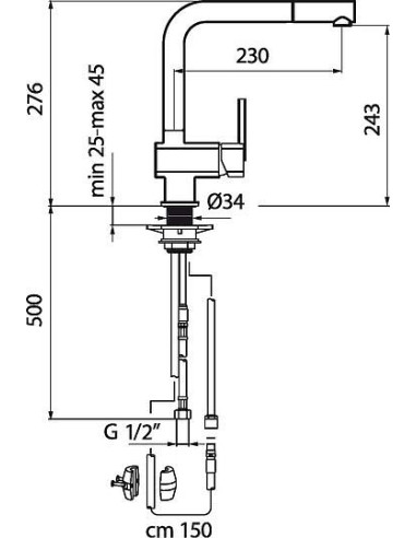 Webert virtuves jaucējkrāns Azeta AZ940302015