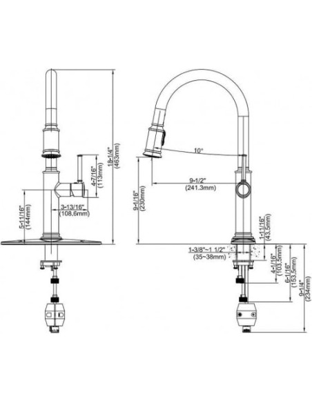 Kraus virtuves jaucējkrāns KPF-1680ORB