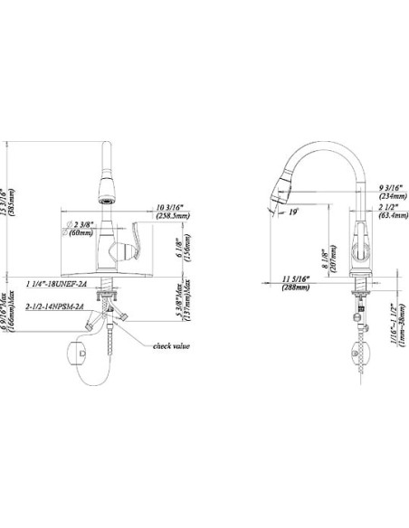 Kraus virtuves jaucējkrāns KPF-2230CH