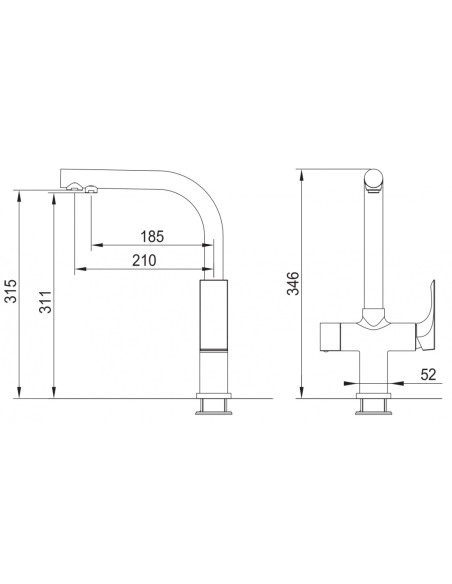 Blue Water virtuves maisītājs Sora zelta