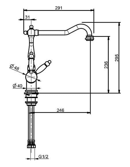 Webert virtuves jaucējkrāns Byblos BY920802015