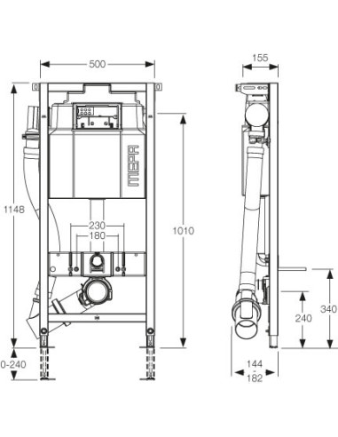 Mepa iebūvējams wc poda rāmis VariVIT A31 Air...
