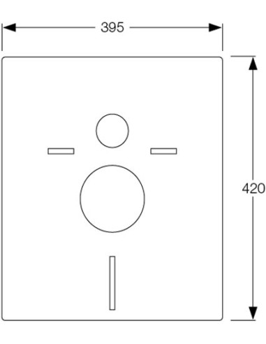 Mepa iebūvējams wc poda rāmis VariVIT A31 514306