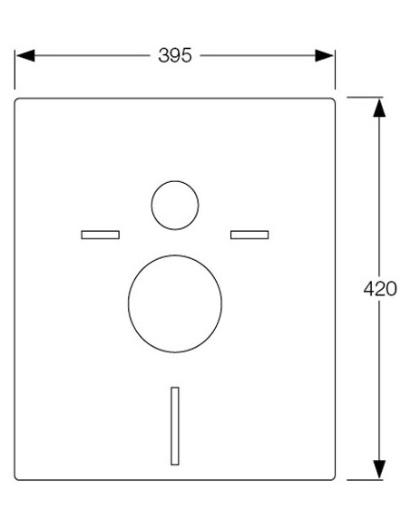 Mepa iebūvējams wc poda rāmis VariVIT A31 514306