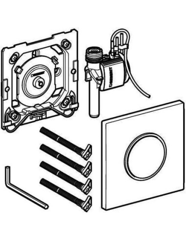 Geberit manuālas skalošanas pneimatisks...