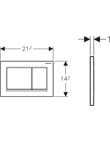 Geberit poda skalošanas poga Omega 30 115.080.KM.1
