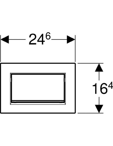 Geberit poda skalošanas poga Sigma 30 115.893.14.1 - 4