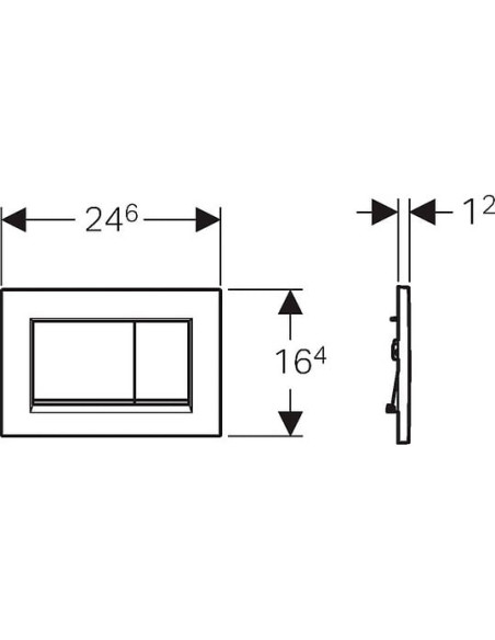 Geberit poda skalošanas poga Sigma 30 115.883.KM.1 - 3