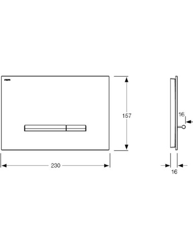 Mepa poda skalošanas poga Sirius B 421751