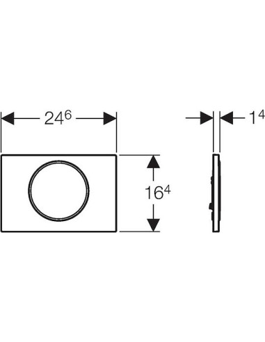 Geberit poda skalošanas poga Sigma 10 115.758.SN.5