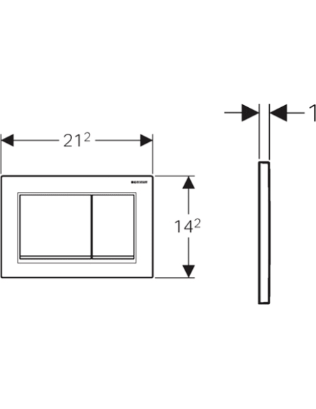 Geberit poda skalošanas poga Omega 30 115.080.KH.1