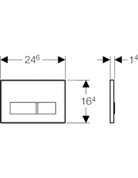 Geberit poda skalošanas poga Sigma 50 115.788.00.1