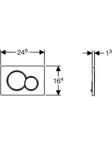 Geberit poda skalošanas poga Sigma 01 115.770.DT.5