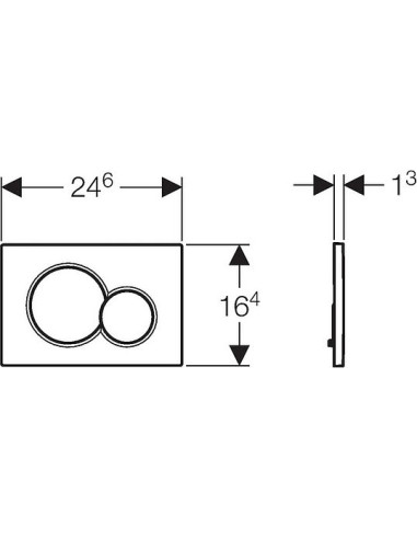 Geberit poda skalošanas poga Sigma 01 115.770.KA.5