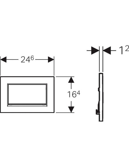 Geberit poda skalošanas poga Sigma 30 115.893.KJ.1 - 4