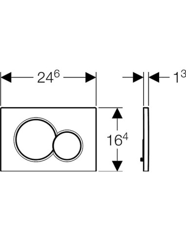 Geberit poda skalošanas poga Sigma 01 115.770.21.5 - 3