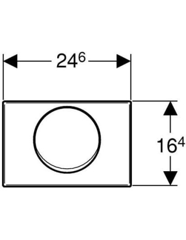 Geberit poda skalošanas poga Mambo 115.751.00.1