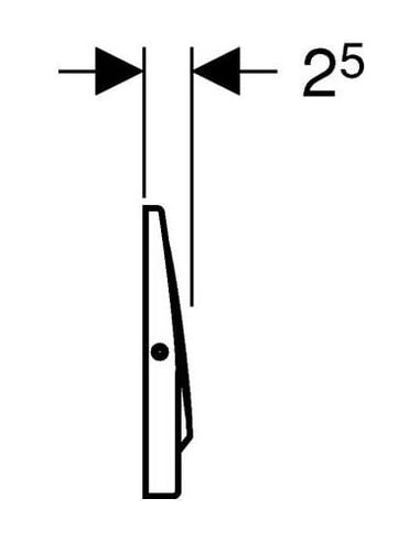 Geberit poda skalošanas poga Mambo 115.751.00.1