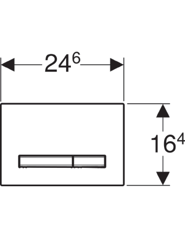 Geberit poda skalošanas poga Sigma 50 115.788.SD.2