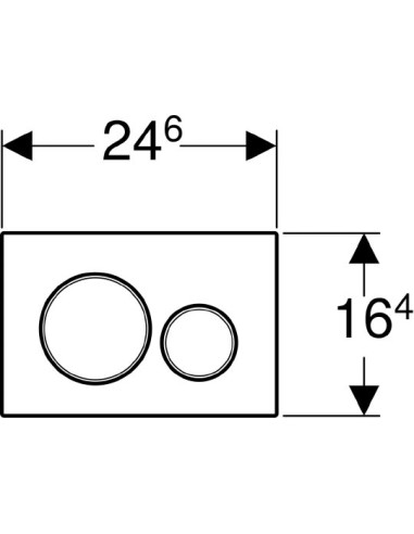 Geberit poda skalošanas poga Sigma 20 115.882.JQ.1