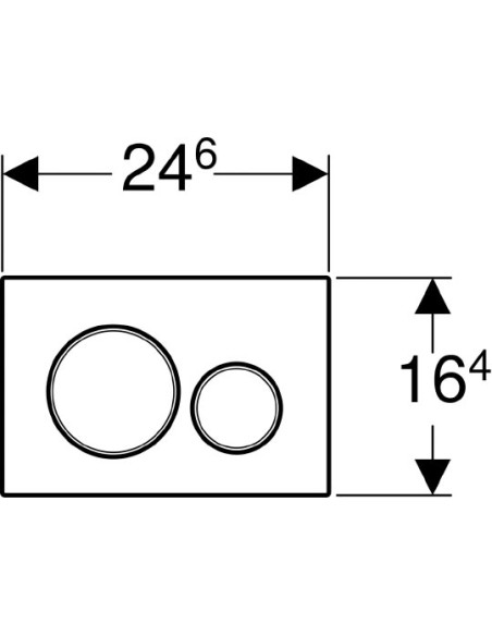 Geberit poda skalošanas poga Sigma 20 115.882.JQ.1