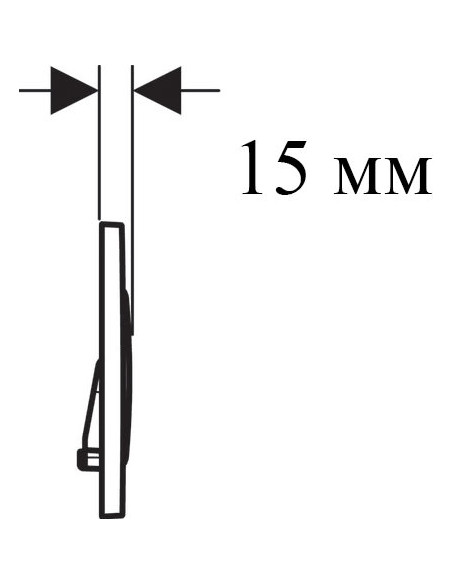 Geberit poda skalošanas poga Sigma 20 115.882.JQ.1