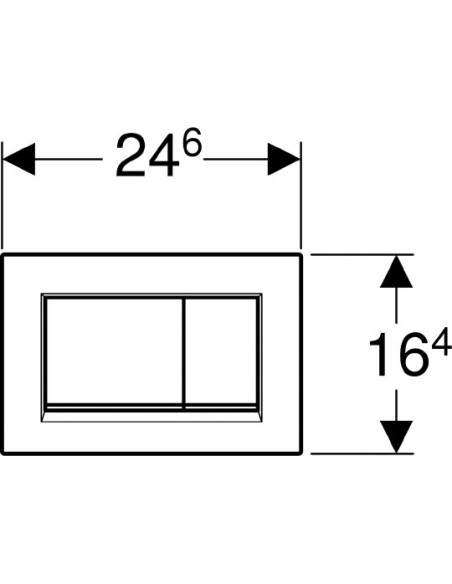 Geberit poda skalošanas poga Sigma 30 115.883.JT.1 - 4