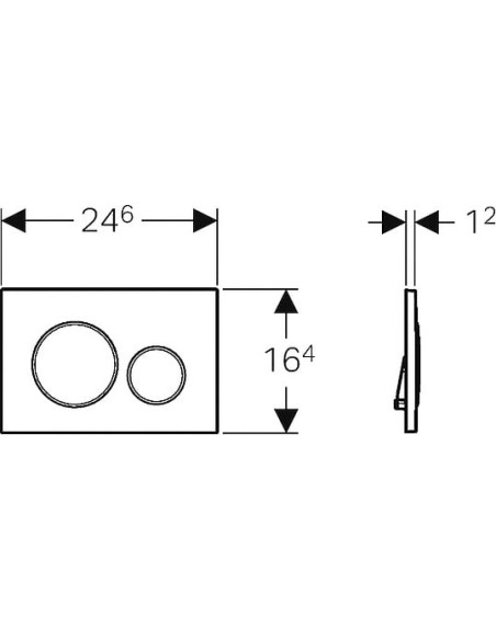 Geberit poda skalošanas poga Sigma 20 115.882.KH.1