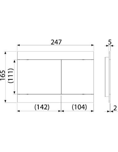 AlcaPlast poda skalošanas poga Fun Antic