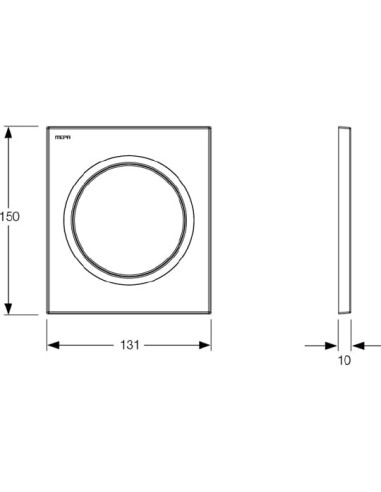 Mepa poda skalošanas poga Zero 421134