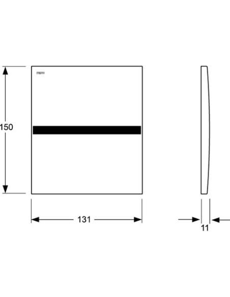 Mepa poda skalošanas poga Sanicontrol 925 718247