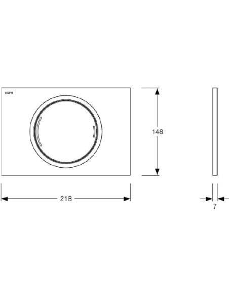 Mepa poda skalošanas poga Zero 421854