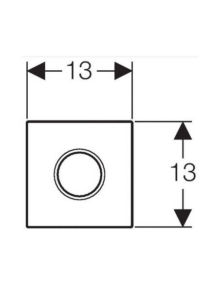 Geberit bezkontaktas skalošanas mehānisms Sigma 01 Hytronic 116.021.21.5
