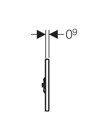 Geberit bezkontaktas skalošanas mehānisms Sigma 01 Hytronic 116.021.21.5