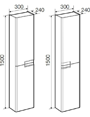 Roca augsts skapis Victoria Nord Ice Edition