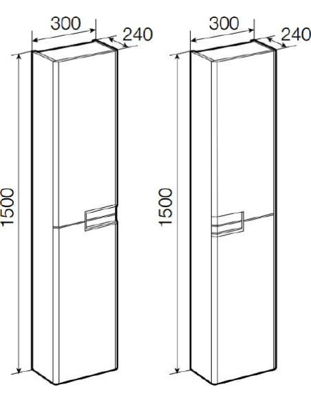 Roca augsts skapis Victoria Nord Ice Edition