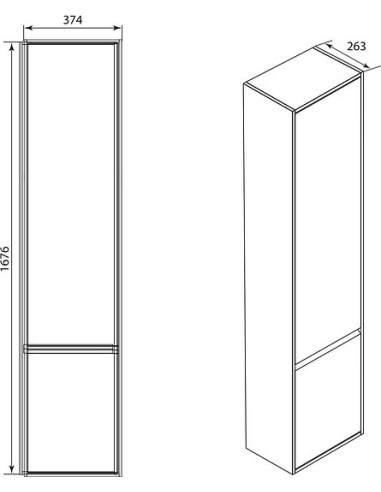 Roca augsts skapis Laks R