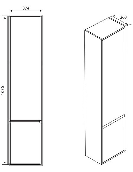 Roca augsts skapis Laks R