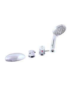 Bath lever mixer THERMOSTATIC - 4 hole - Barva...