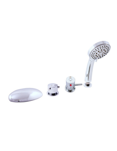 Bath lever mixer THERMOSTATIC - 4 hole - Barva chrom,Rozměr 3/8''