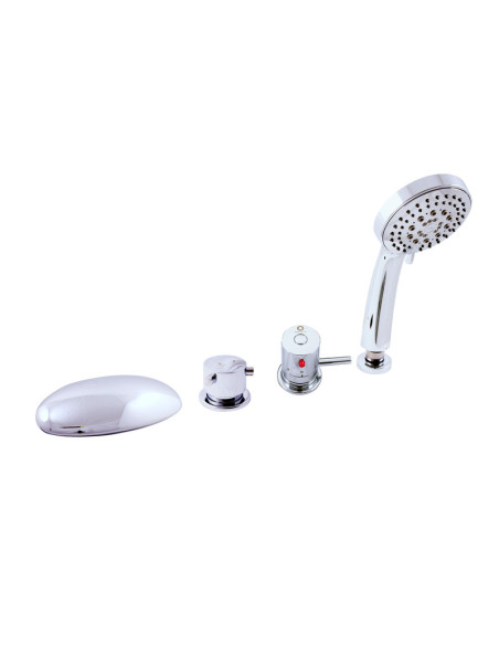 Bath lever mixer THERMOSTATIC - 4 hole - Barva ZLATÁ - lesklá,Rozměr 1/2''