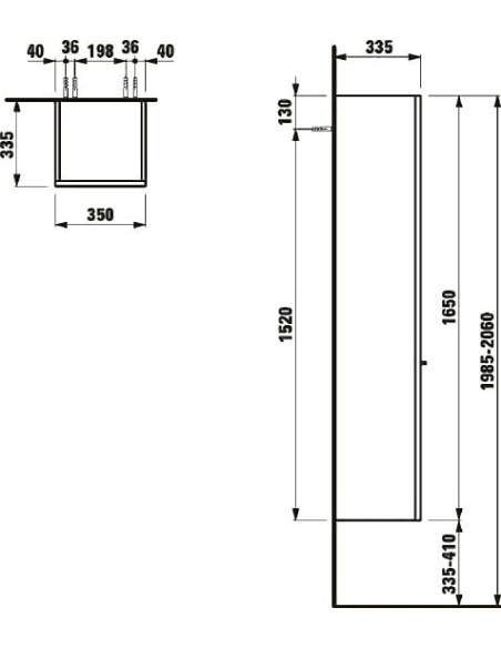 Laufen augsts skapis Palace 4.0202.2.075.463.1 - 13 Laufen augsts skapis Palace 4.0202.2.075.463.1 - 13