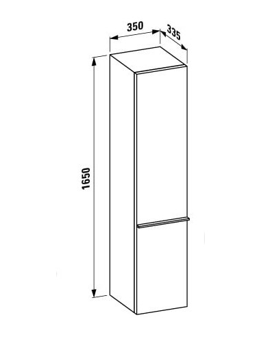 Laufen augsts skapis Palace 4.0202.2.075.475.1 - 7