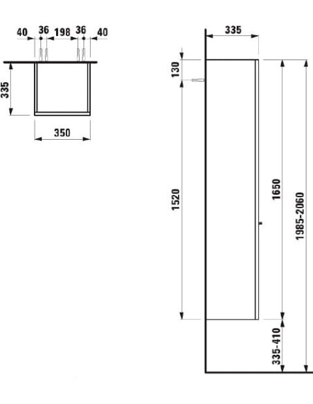 Laufen augsts skapis Palace 4.0202.2.075.475.1 - 8 Laufen augsts skapis Palace 4.0202.2.075.475.1 - 8